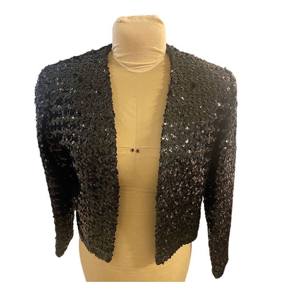 Career C.G. Brand Jackets & Blazers - Sequin Bolero Style Open Front Jacket.  Size 8 Night Out Cocktail Pty Swiftie